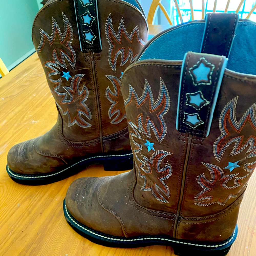 Ariat Fat Baby Boots 7.5 Wide (C)